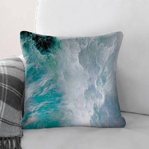 Cloudy Wave B Cushion Cushion Cushion Square Clock Canvas