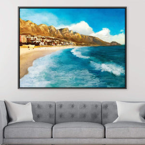 Coastal Vibes Canvas Art Clock Canvas