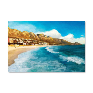 Coastal Vibes Canvas Art Clock Canvas