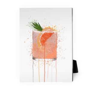 Cocktails A Desktop Canvas Desktop Canvas 13 x 18cm Clock Canvas