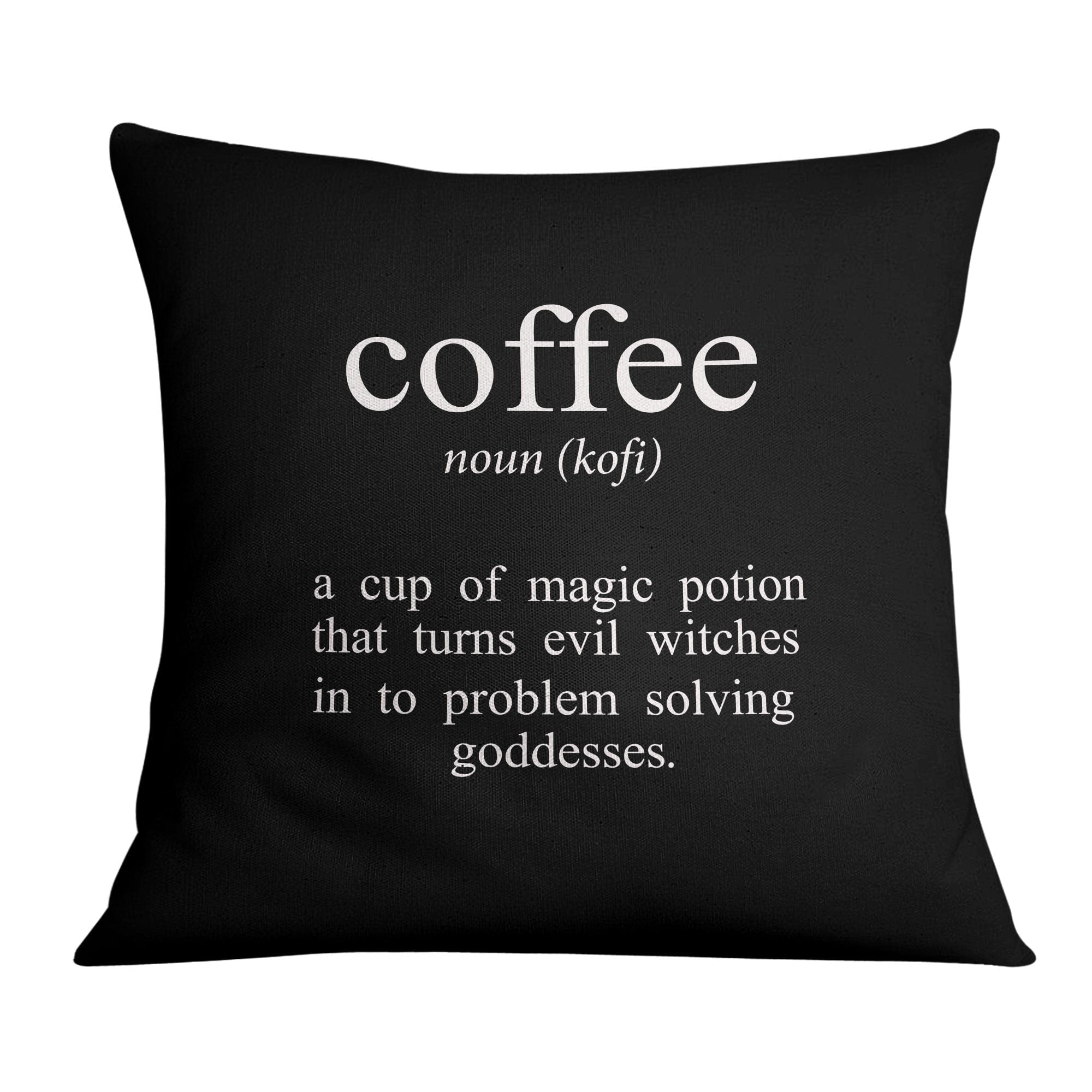 Coffee and Tea A Cushion Cushion 45 x 45cm Clock Canvas