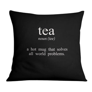 Coffee and Tea B Cushion Cushion 45 x 45cm Clock Canvas