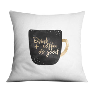 Coffee Cups B Cushion Cushion 45 x 45cm Clock Canvas