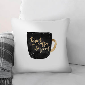 Coffee Cups B Cushion Cushion 45 x 45cm Clock Canvas