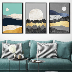 Collage Landscape Canvas Art Clock Canvas