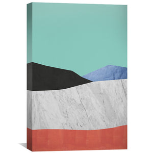 Collage Landscape V Canvas Art Clock Canvas