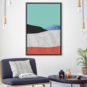 Collage Landscape V Canvas Art 30 x 45cm / Unframed Canvas Print Clock Canvas