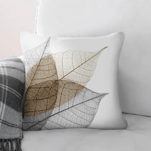 Color Splash Leaf A Cushion Cushion Cushion Square Clock Canvas