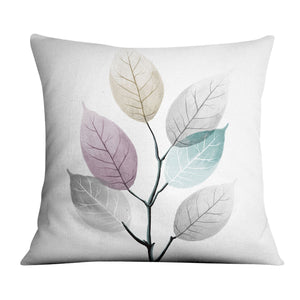 Color Splash Leaf B Cushion Cushion Cushion Square Clock Canvas