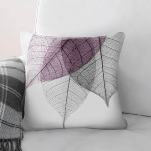 Color Splash Leaf C Cushion Cushion Cushion Square Clock Canvas