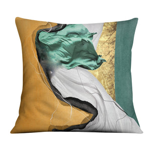 Color Wave A Cushion Cushion Cushion Square Clock Canvas