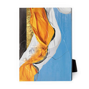 Color Wave C Desktop Canvas Desktop Canvas 13 x 18cm Clock Canvas