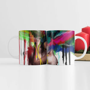 Colorful Embrace Mug Mug White Clock Canvas