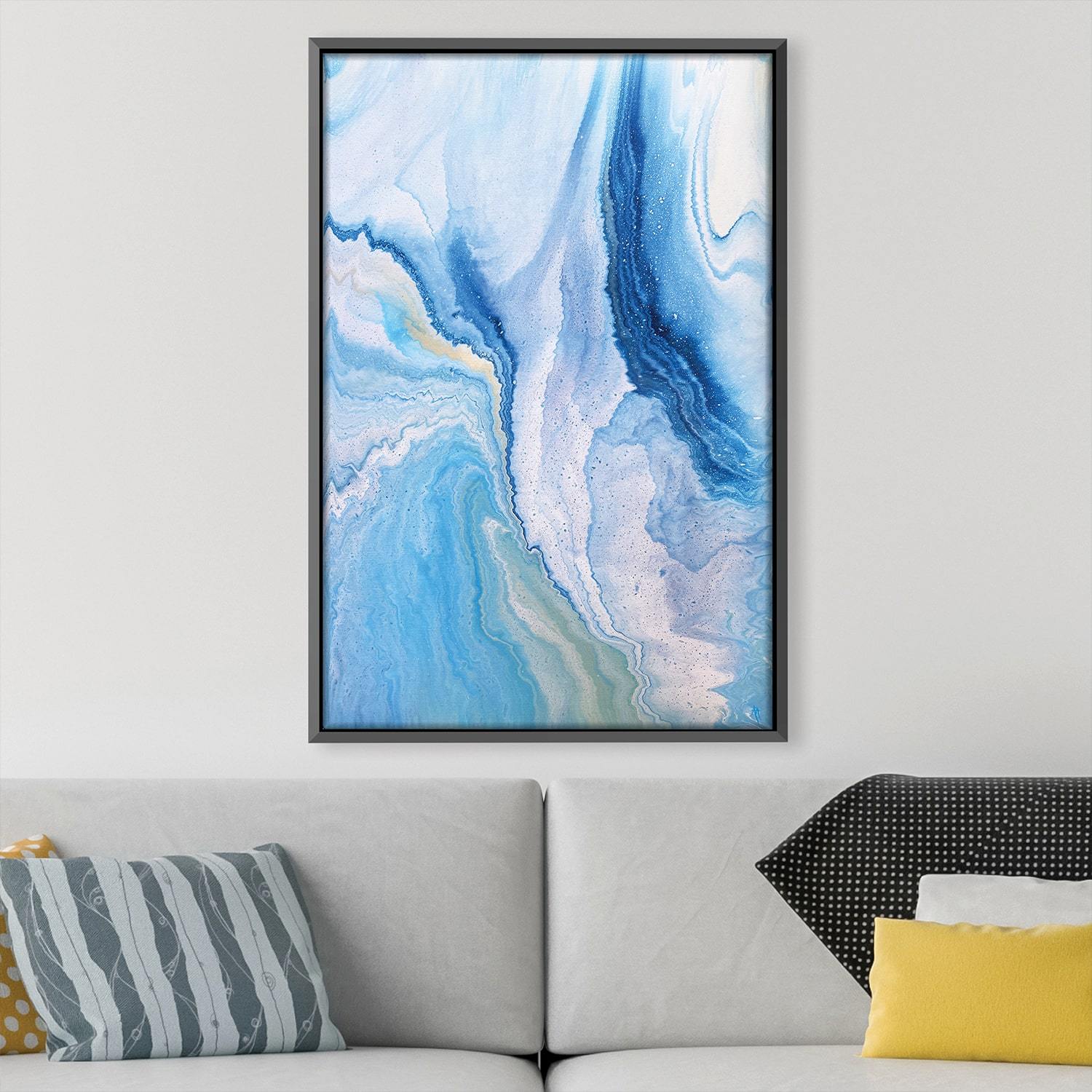 Colorful Ocean Canvas Art Clock Canvas