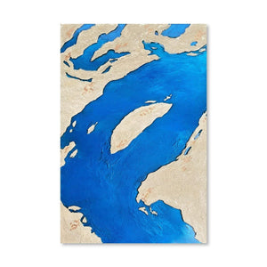 Columbia River Canvas Art Clock Canvas