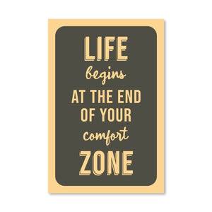 Comfort Zone Canvas Art Clock Canvas