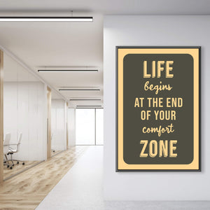Comfort Zone Clock Canvas