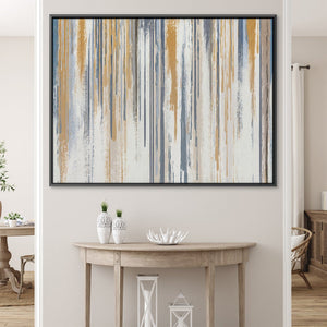 Complimentary Abstract Canvas Art Clock Canvas