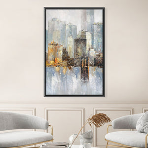 Concrete Beauty Oil Painting Oil 30 x 45cm / Oil Painting Clock Canvas