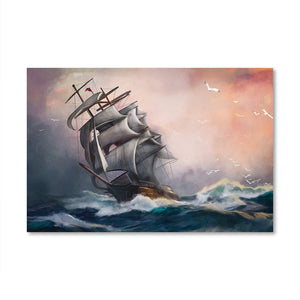 Conquered Seas Canvas Art Clock Canvas