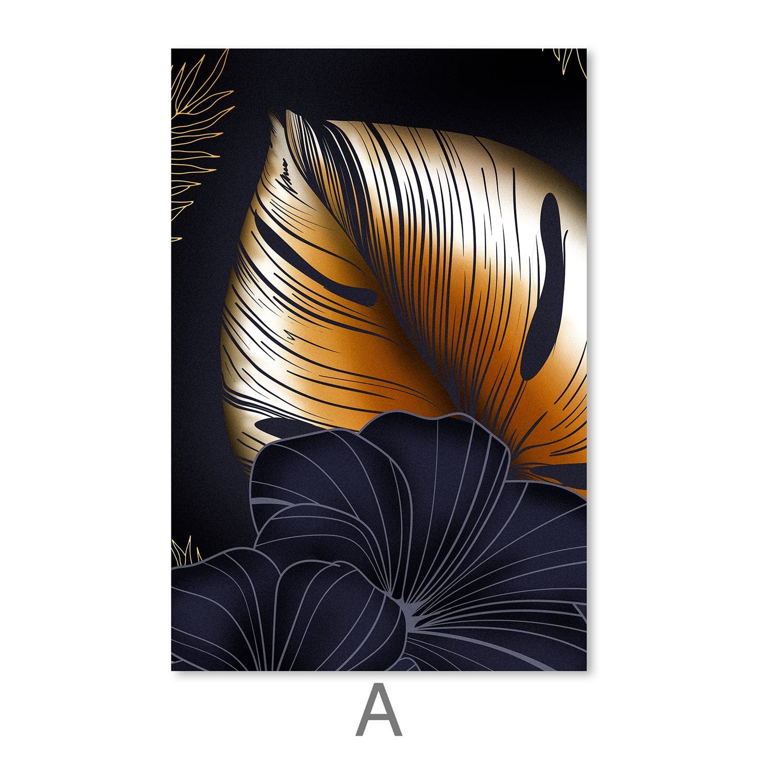 Contrast in Plants Canvas Art Clock Canvas