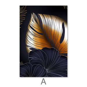 Contrast in Plants Canvas Art Clock Canvas