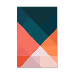 Contrasting Shapes Canvas Art Clock Canvas