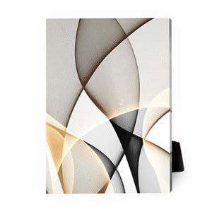 Contrasting Waves A Desktop Canvas Desktop Canvas 13 x 18cm Clock Canvas