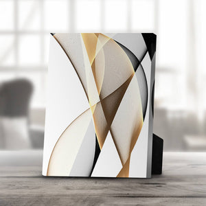 Contrasting Waves B Desktop Canvas Desktop Canvas 25 x 20cm Clock Canvas