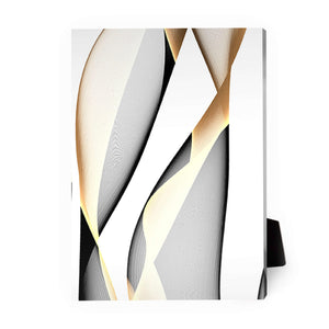 Contrasting Waves C Desktop Canvas Desktop Canvas 13 x 18cm Clock Canvas