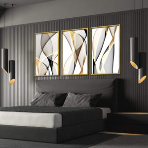 Contrasting Waves Canvas Art Clock Canvas