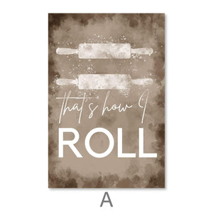 Cookin Vibes Canvas Art A / 30 x 45cm / Unframed Canvas Print Clock Canvas