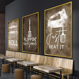 Cookin Vibes Canvas Art Clock Canvas