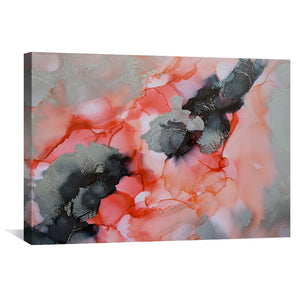 Coral Beauty Canvas Art Clock Canvas