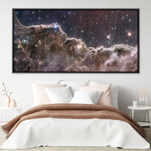 Cosmic Cliffs 2 Canvas Art Clock Canvas