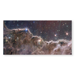 Cosmic Cliffs 2 Canvas Art Clock Canvas