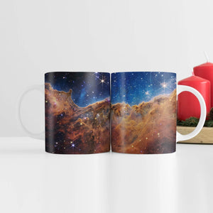 Cosmic Cliffs Mug Mug White Clock Canvas