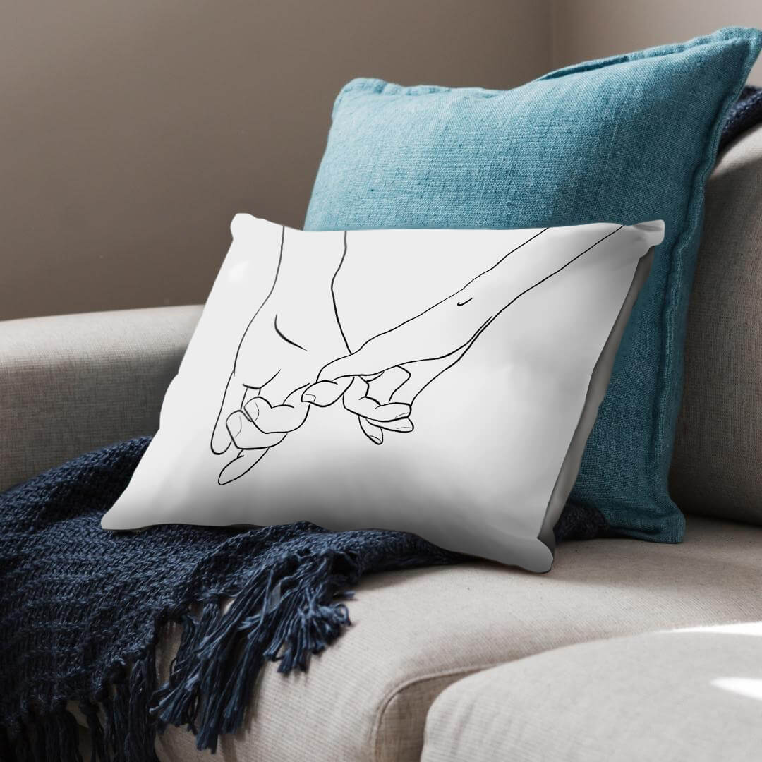 Couple Hands Cushion Cushion Cushion Landscape Clock Canvas