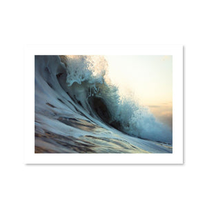 Crashing Waves Print Art Clock Canvas