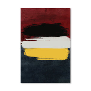 Crimson Expression Canvas Art Clock Canvas