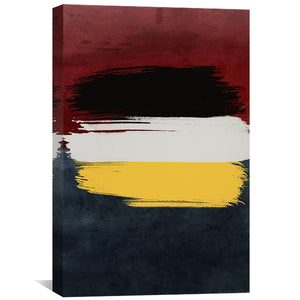 Crimson Expression Canvas Art 40 x 60cm / Unframed Canvas Print Clock Canvas