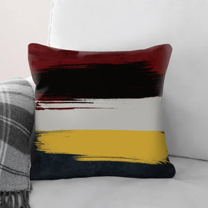 Crimson Expression Cushion Cushion Cushion Square Clock Canvas