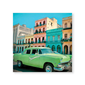 Cuba Drives Canvas Art Clock Canvas