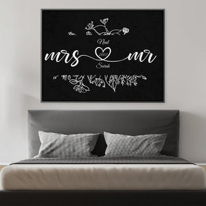 Cursive Love Canvas Art Clock Canvas