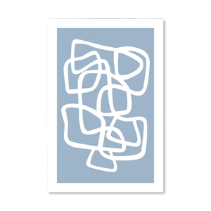 Curvy Line Canvas Art Clock Canvas