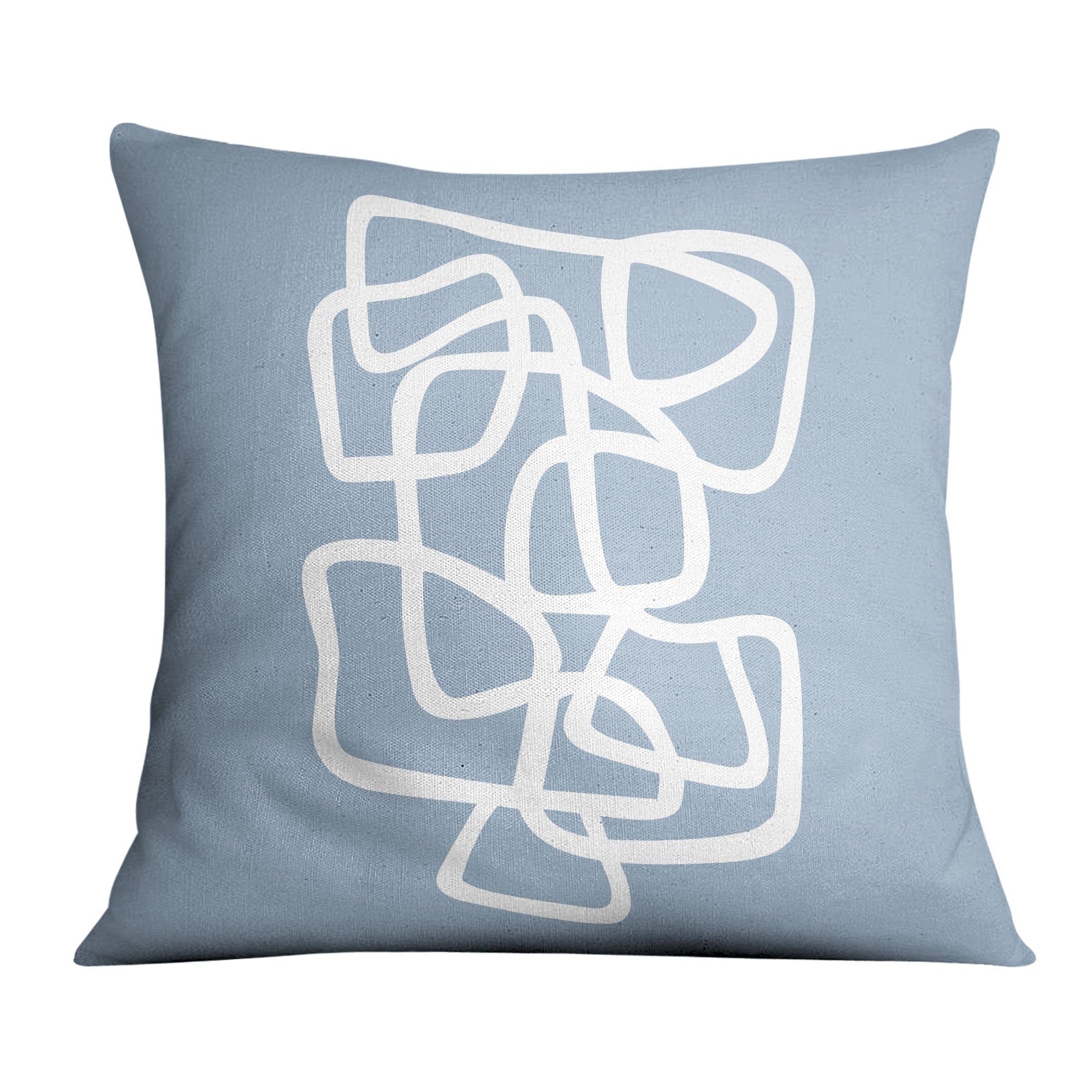 Curvy Line Cushion Cushion 45 x 45cm Clock Canvas