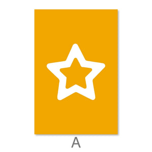 Dalgona Symbols Canvas Art A / 30 x 45cm / Unframed Canvas Print Clock Canvas