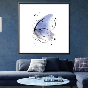 Dancing Butterfly Canvas Art Clock Canvas