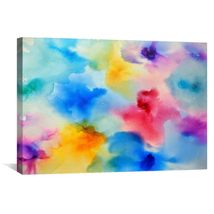 Dancing Colors Canvas Art Clock Canvas