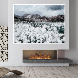 Dandelion Field Canvas Art Clock Canvas